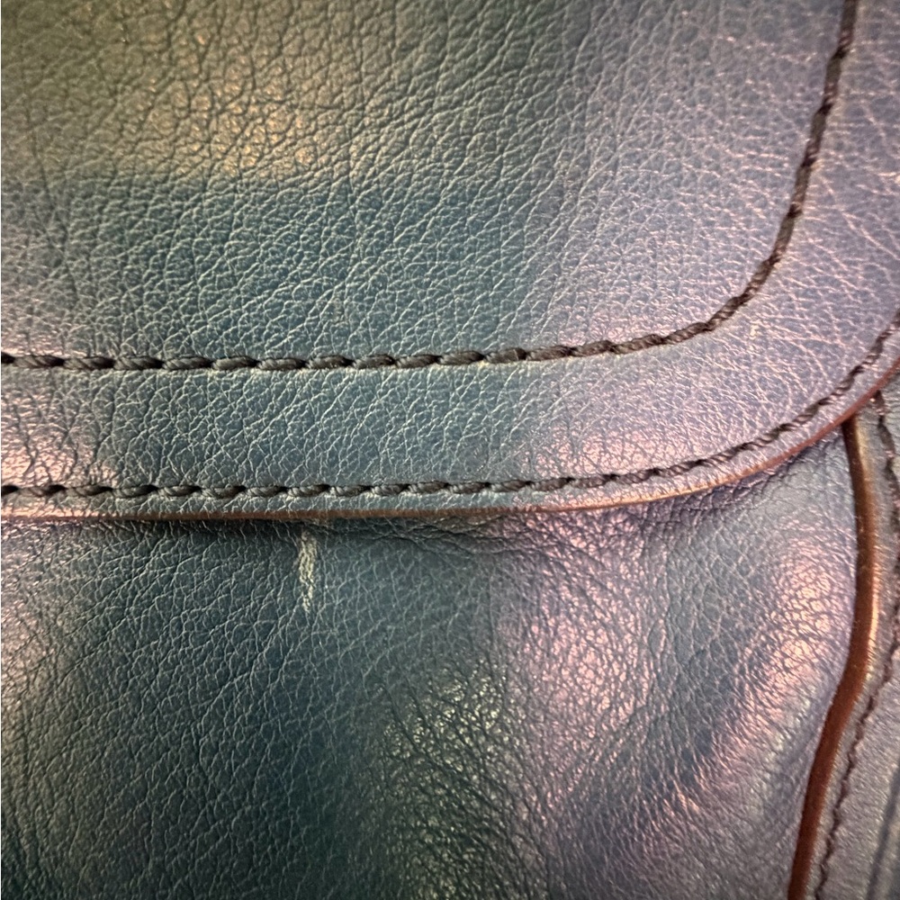 MCM Blue Leather Shoulder Bag - Unbranded - Picture 13 of 15